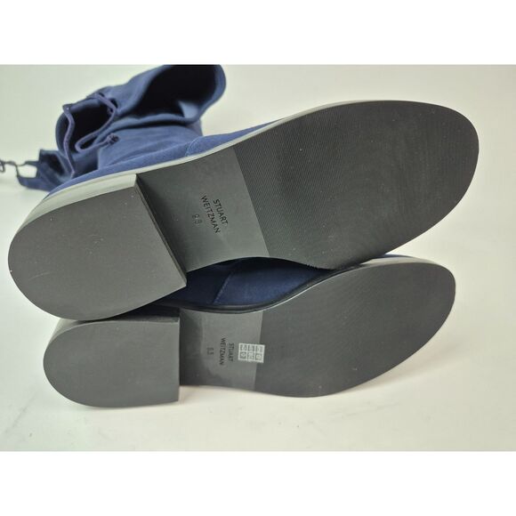 Stuart Weitzman Women's Jocey Suede Over The Knee Boots Lowland Blue Size 9.5 B - Picture 6 of 7